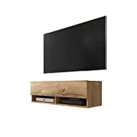 selsey wander - meuble tv/banc tv (100 cm, chêne wotan, sans led)