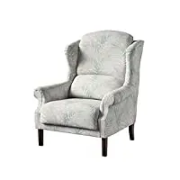 dekoria unique fauteuil blanc/vert 85 x 107 cm