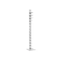 bbb italia bibliothèque à colonne verticale blanche h202 14 étagères sapiens …