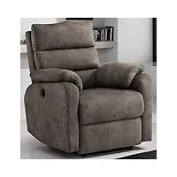 fauteuil relax électrique – simili cuir – fauteuil avec inclinaison électrique – 88 x 95 x 99 (std)