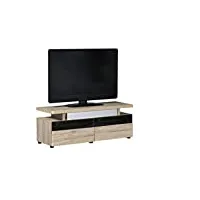 marque amazon - movian spey - meuble tv pour télévisions de 55 pouces maximum, 120 x 42 x 45 cm, finition chêne sanremo