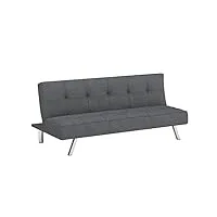 serta canapé futon convertible en tissu de lin avec pieds chromés, multi-fonctions