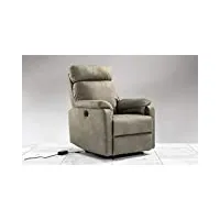 dafnedesign.com fauteuil à bascule électrique 98 x 85 x 108 h en similicuir gris