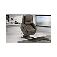 dafnedesign.com – fauteuil inclinable électrique 84 x 81 x 66h – matière : similicuir gris