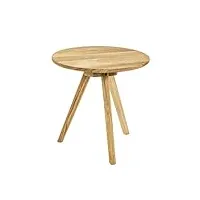 haku möbel table d'appoint, bois massif, chêne, Ø 40 x h 40 cm