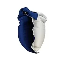 shelto - pouf shelto – intérieur / extérieur / piscine – ergonomique - made in france - 125 x 175 cm – colori gris cloud / bleu navy
