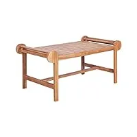 vidaxl teck massif table basse de salon canapé meuble jardin patio terrasse