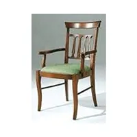 dafne italian design fauteuil rembourré, style classique (cm. l 62 - h. 96 - p. 50 (tvg).