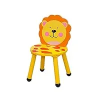 zh table enfants et chaise animaux, les tout-petits rond en bois table d'artisanat siège de dessin animé, chambre d'enfants, salle de jeux, jardin d'enfants meubles