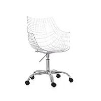 fauteuil transparent acrylique polycarbonate plexiglas roues style méridienne
