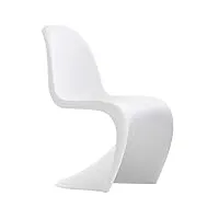 giovanni marchesi lot de 6 chaises pop art blanc, 75x51x148