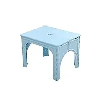 zhaohui-ensembles table et chaise pour enfants pliable jardin d'enfants ensemble table d'enfant chaises la peinture manger jeu intérieur poids léger, 3 couleurs (color : blue-a)