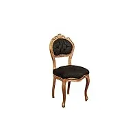 biscottini fauteuil baroque 90 x 45 x 45 cm | chaise louis xvi | fauteuil salle a manger | chaise style louis xvi | meuble baroque