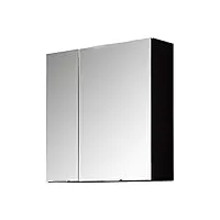 trendteam smart living armoire, bois d'ingénierie, gris graphite/verre miroir, 60 x 63 x 20 cm