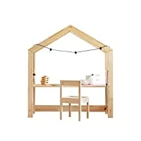selsey young - bureau enfant / bureau cabane (bois de pin, 111 cm)