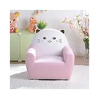 mousse fauteuil, mini animaux petit canapé enfants  meubles thème chat  pour les 1-6 ans garçon fille (color : pink)