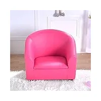 enfants  meubles cuir  mini fauteuil, doux confortable petit canapé  pour 1-5 ans garçon fille (color : rose)