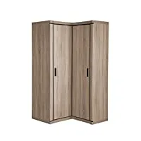 mirjan24 mannar m-21 - armoire d'angle avec tringle à vêtements - armoire pour couloir et couloir - armoire à portes pivotantes - couleur au choix (sonoma)