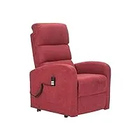 sime robin1 fauteuil releveur inclinable dispositif médical kit 4 roues siège à micro-ressorts doux fauteuils électriques fauteuils de relaxation rouge