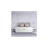 royal palace bedding ensemble matelas à mémoire de forme maxi épaisseur buckingham 200x200 sommier kit blanc | epaisseur : 30 cm | confort : equilibré