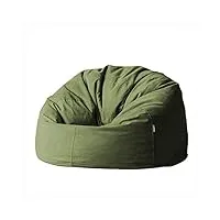 ldiw pouf canapé pouf poire beanbag chair pouf spécial gamer, poufs d'intérieur s'adaptent salon, chambre,vert,80x90cm