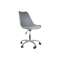 marque the home deco factory chaise de bureau kiruna gris