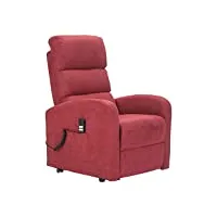 sime robin1 fauteuil releveur inclinable dispositif médical kit 4 roues siège à micro-ressorts doux fauteuils électriques fauteuils de relaxation rouge