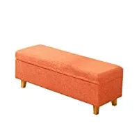 yliansong-home pouf de rangement, le pouf de boîte de jouet de sofa de tissu peut être placé sur le tabouret de stockage multifonctionnel de lit pour salon, chambre et bureau