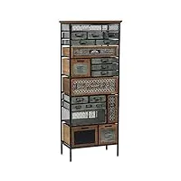 koh deco armoire 19 tiroirs en bois & métal harold - casita