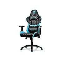 cougar gaming armor one sky blue fauteuil pour gamer, simili cuir, bleu, large