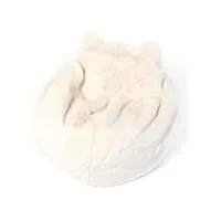 linnea pouf en peluche ours blanc basile avec remplissage