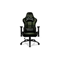 cougar gaming armor one x fauteuil pour gamer, simili cuir, vert, large