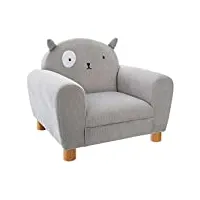 atmosphera - fauteuil enfant chat gris