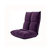 gjzm lazy sofa rembourré jeu fauteuil confortable dossier vous apportera une expérience confortable,violet