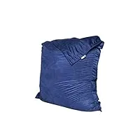 shelto - pouf pouf bleu 125x175