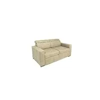alfa sofa canapé 2 places avec extractible et appuie-tête réglable tirana, 160 x 83 x 82 cm (l x p x h) (tissu 04 – couleur 1)