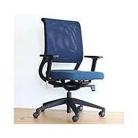 sedus netwin nw-100 chaise de bureau avec dossier en maille bleu foncé