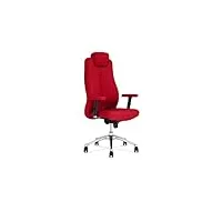 nowy styl sonata lux chaise de bureau, métal polyester plastique bois mousse, rouge, taille unique