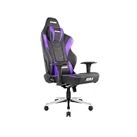 akracing masters series max fauteuil de gaming, métal, noir, violet, taille unique