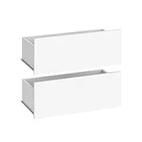 vicco armoire guest, blanc, 69.8 x 26.4 cm set de 2