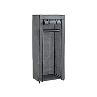 axentia armoire mobile, acier allié, noir/gris, env. 60 x 148 x 45 cm