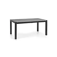 blumfeldt menorca expand - table de jardin, table à rallonge, extensible, matériaux: aluminium/polywood, thermolaqué, pieds réglables, surface de la table max .: 213x95 cm - anthracite
