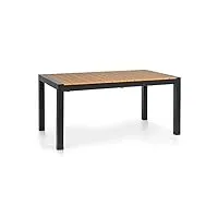 blumfeldt menorca expand - table de jardin, table à rallonge, extensible, matériaux: aluminium/polywood, thermolaqué, pieds réglables, surface de la table max .: 213x95 cm - teck