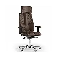 kulik system chaise de bureau ergonomique - chaise confortable et réglable avec système de soutien lombaire |fauteuil ergonomique avec design breveté| business antara - marron design