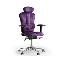 kulik system chaise de bureau ergonomique - chaise confortable et réglable avec système de soutien lombaire |fauteuil ergonomique avec design breveté| victory antara - lilas quatro