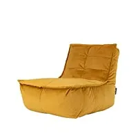 icon pouf chaise longue en velours dolce, pouf fauteuil, pouf poire salon, pouf geant xxl pour adultes