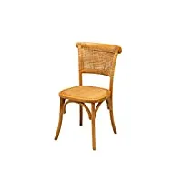 biscottini chaise salle a manger bois 88x45x50 cm - chaise rotin salle à manger et chaise de cuisine - chaise bistrot bois - chaise bois bistrot