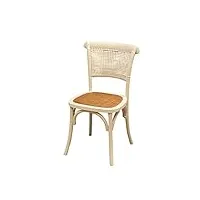 biscottini chaise salle a manger bois 88x45x50 cm - chaise rotin salle à manger et chaise de cuisine - chaise bistrot bois - chaise bois bistrot
