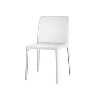 connubia clligaris lot de 4 chaises en polypropylène - disponible en 7 couleurs - blanc optique.