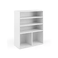 vicco bibliothèque enfant luigi, blanc, 72 x 90.2 cm 2 compartiments